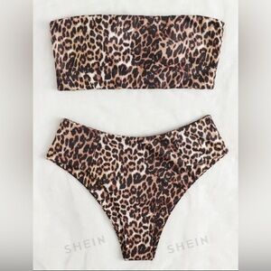 Large leopard print bikini shein